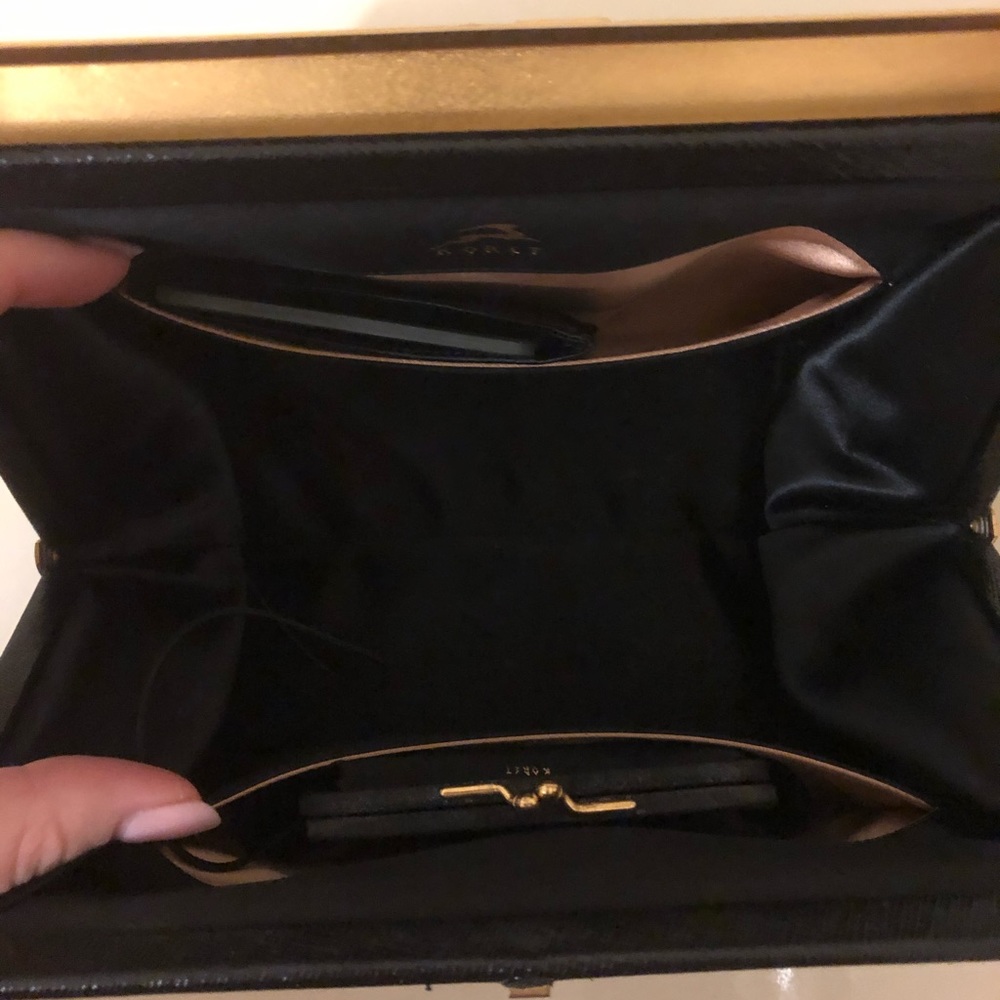 Koret Vintage Goatskin Leather Small Black Bag - Picture 7 of 12